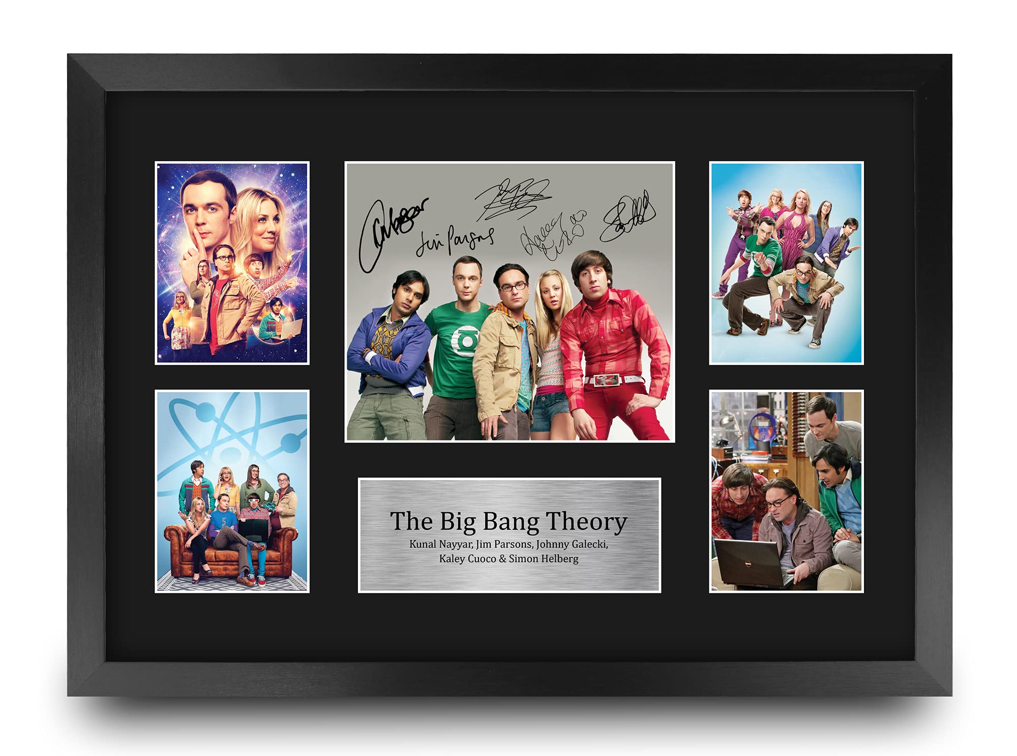 HWC Trading The Big Bang Theory 16 x 12 inch (A3) Printed Gifts Signed Autograph Picture for TV Memorabilia Fans - 16 x 12 Frame