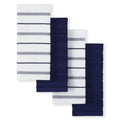 KitchenAid Albany Kitchen Towel 4-Pack Set, Cobalt Blue/White, 16x26
