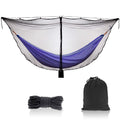 TOBWOLF Camping Hammock Net, Lightweight Outdoor Mosquito Net, 360 Degree Protection Polyester Netting with Dual Sided Zipper & 
