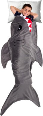 Silver Lilly Shark Tail Blanket Kids Grey Shark Polyester