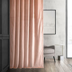 Hpd Half Price Drapes Signature Velvet Thermal Blackout Curtains For Living Room 84 Inch Long (1 Panel) Rod Pocket Insulated Blackout Curtains For Bedroom Window Curtains, 50W X 84L, Rosey Dawn