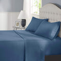 Comfort Spaces King Cooling Sheets, Moisture Wicking Coolmax Sheets, Soft, Colorfast Sheet Set, Cooling Bed Sheets For Hot Sleepers, Elastic Deep Pocket Fits Up To 16' Mattress, King Teal 4 Piece