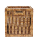 Akway Wicker Wardrobe Basket For Storage, Cloths, Newspapers, Photos, Toys, Plants Or Other Memorabilia (Brown, 12.5W X 13.5L X 