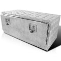 Spec-D Tuning 36X18X16 Truck Pickup Bed Utility Chest Aluminum Tool Box Trailer Storage W/Lock Key