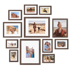 Egofine Picture Frame Set 12 Pack, Picture Frames Collage Wall Decor with Two 11x14, Two 8x10, Four 5x7, Four 4x6 for Wall and T