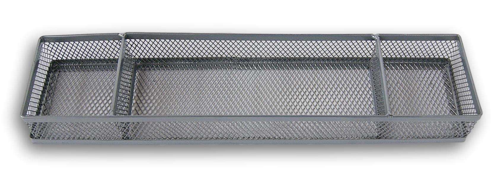 Jot Gray Wire Mesh Desk Organizer - 12 X 2.75 X 1.4 Inches