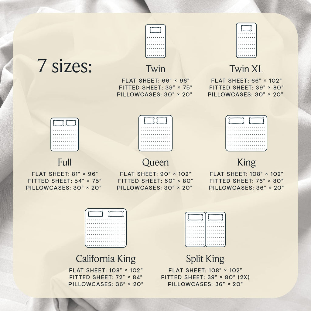 Luxclub 7 Pc Split King Sheet Set, Breathable Luxury Bed Sheets, Deep Pockets 18'' Eco Friendly Wrinkle Free Cooling Sheets Mach