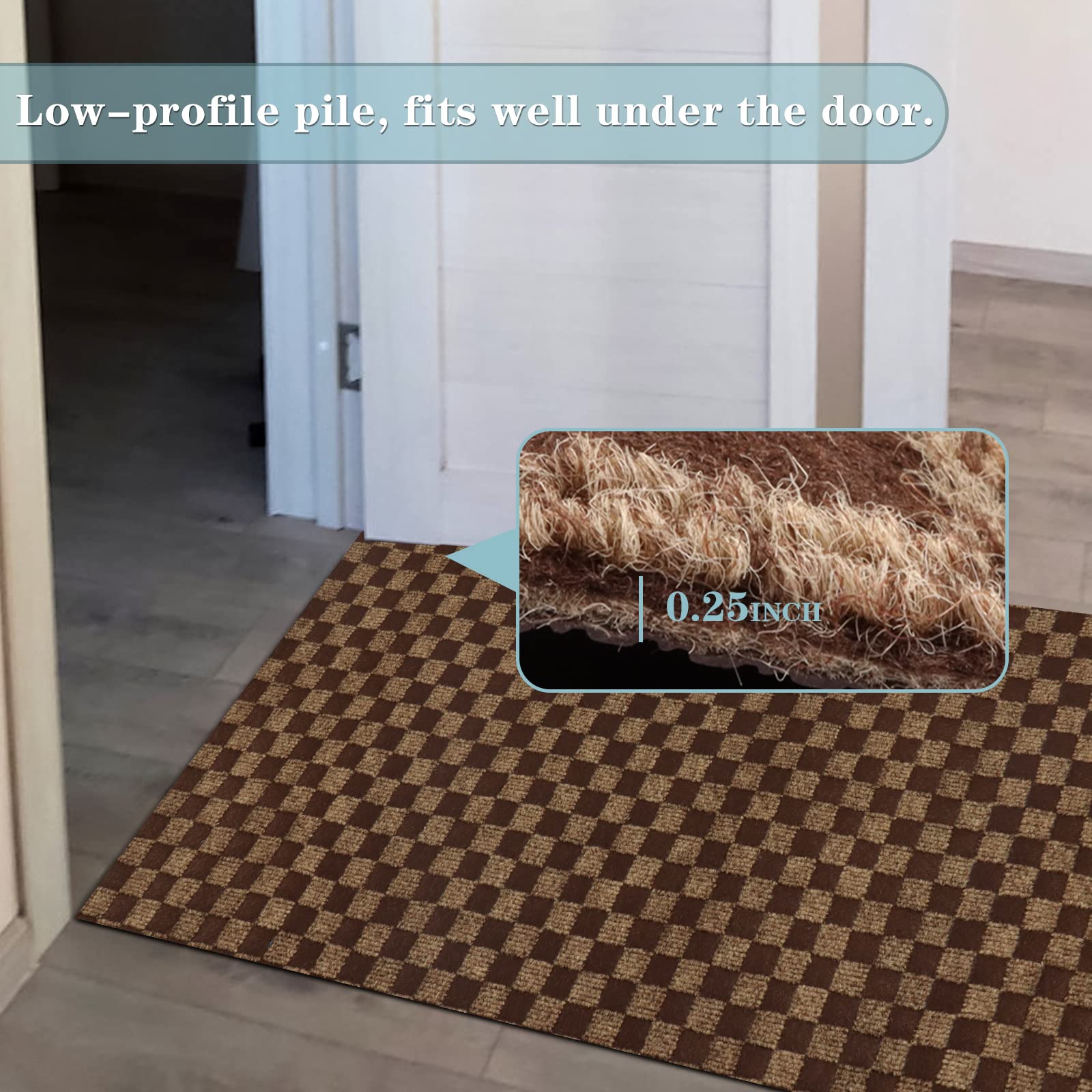 Runner Rug 2Ft X 55Ft, Ayoha 2'-82' Utility Carpet Runner For Entryway Hallway Aisles Balcony Garages, Area Rugs With Non-Slip R