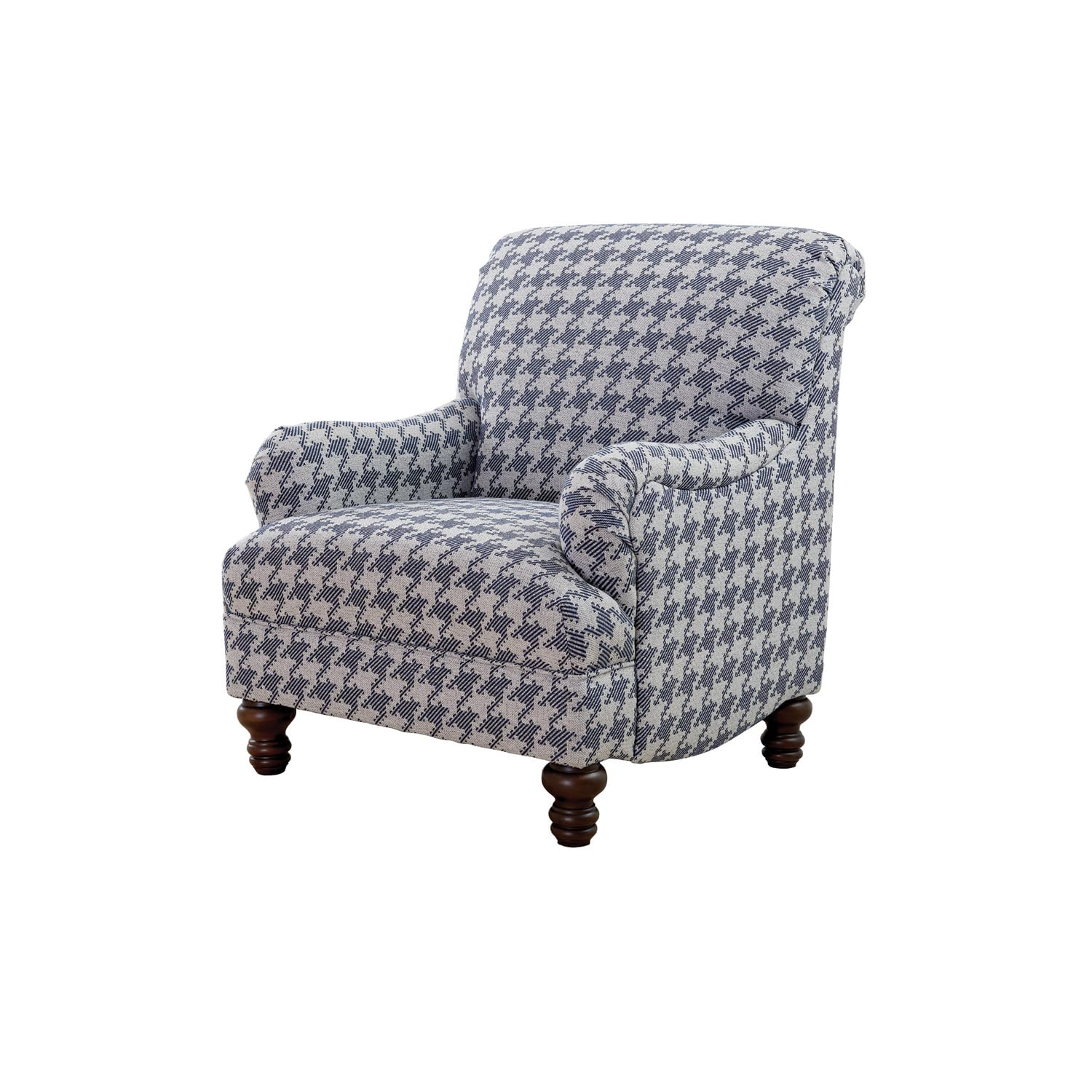 Coaster Furniture Gwen Recessed Arms Light Grey and Blue Accent Chair 903093