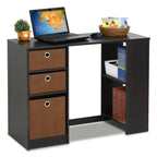 FURINNO Computer Study Writing Desk, Espresso, Model:15110EXBR