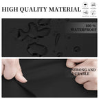 Easy-Going Patio V-Shaped Sectional Sofa Cover, Waterproof Outdoor Sectional Cover,Heavy Duty Garden Furniture Cover With Air Vent 118' L (On Each Side) X 33.5' D X 31' H, Black