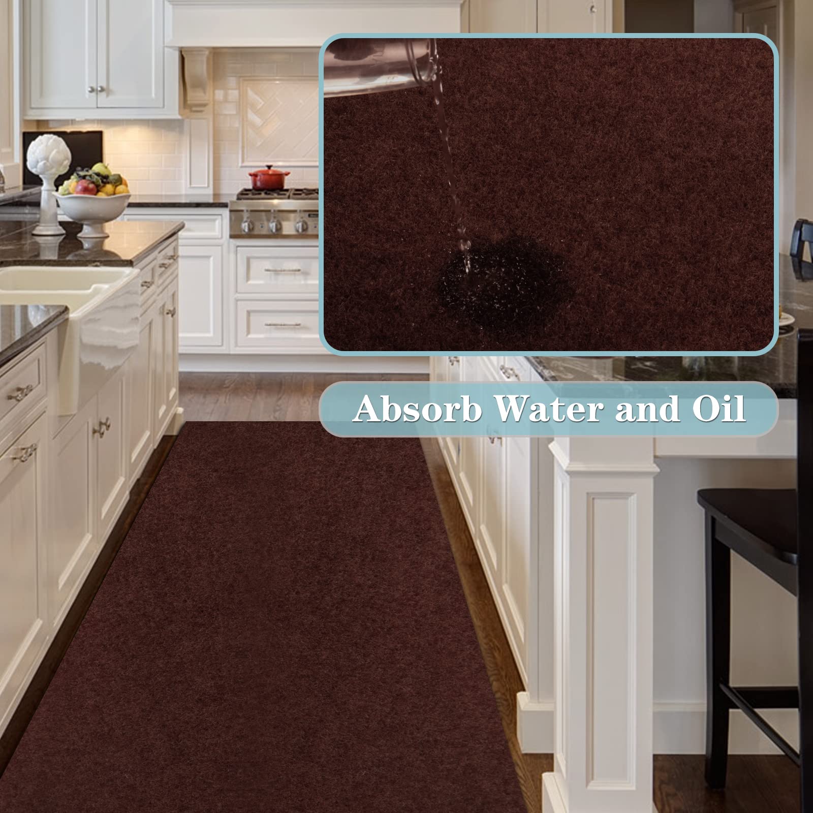 Runner Rug 4Ft X 74Ft, Ayoha 2'-82' Utility Carpet Runner For Entryway Hallway Aisles Balcony Garages, Area Rugs With Non-Slip R