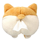 Tissue Box Cover Soft Adorable Corgi Butt Shaped Creative Storage Bag Hanging Pouch Tissue Box Wrapper for Car Home