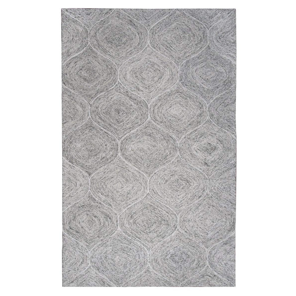 Rizzy Home Alora Decor London 3' X 5' Trellis Gray/Gray/Rust/Blue Hand-Tufted Area Rug