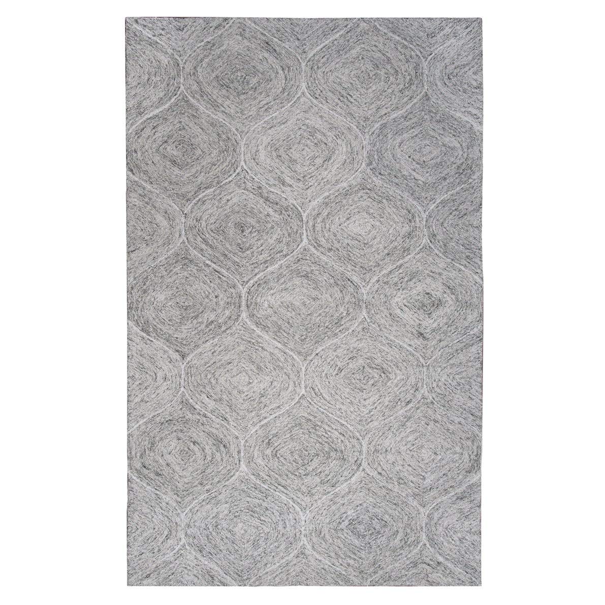 Rizzy Home Alora Decor London 3' X 5' Trellis Gray/Gray/Rust/Blue Hand-Tufted Area Rug