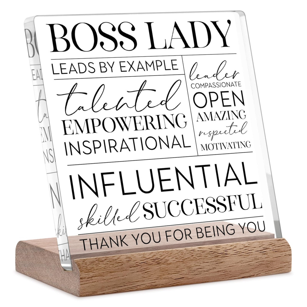 LukieJac Best Boss Lady Gifts for Women Boss Birthday Gifts Appreciation Gifts Promotion Gifts Mentor Gifts for Women Boss Lady 