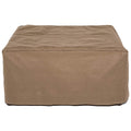 Duck Covers Essential Water-Resistant 32 Inch Square Patio Ottoman/Side Table Cover, Outdoor Ottoman Cover