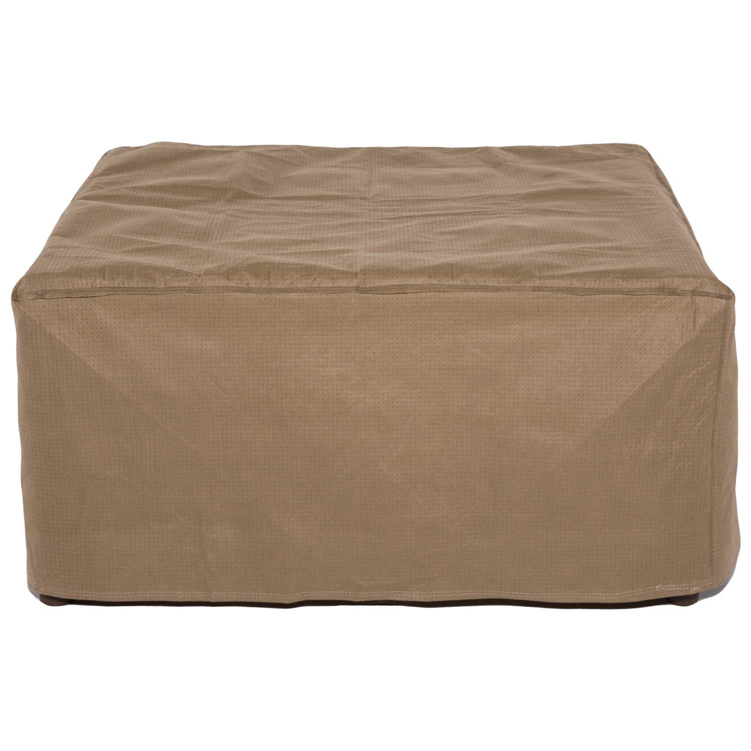 Duck Covers Essential Water-Resistant 32 Inch Square Patio Ottoman/Side Table Cover, Outdoor Ottoman Cover