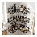 Alturas Corner Shelf Rack, No Drilling Self Adhesive, Wall Mounted, Rustproof, for Bathroom and Kitchen, (Set of 3)