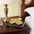 7 Gold Cast Iron Handmade Mushroom Trinket Tray
