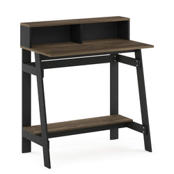 Furinno Simplistic A Frame Computer Desk, 17.9"D X 31.6"W X 35.5"H, Columbia Walnut