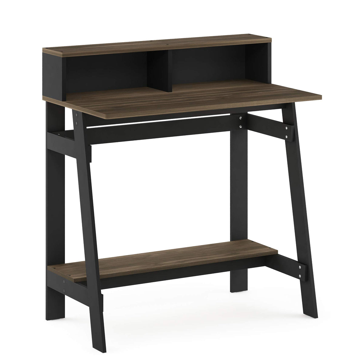 Furinno Simplistic A Frame Computer Desk, 17.9"D X 31.6"W X 35.5"H, Columbia Walnut