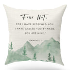 Bible Verse Throw Pillow Cover Cushion case, Christian Religious Decor Gift, Scripture Sayings, I Have Called You by Name,You ar