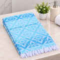 Seliro Jacquard Cotton Bath Towel Large Size For Men & Women(Sky Blue)