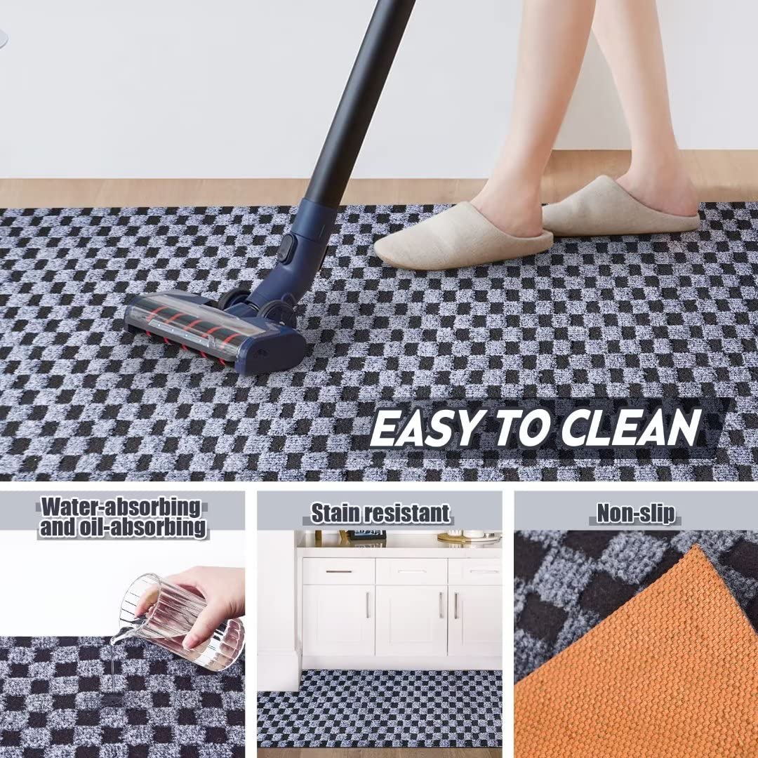 Gotohipi Runner Rug 6X42 Indoor Outdoor Utility Carpet,Area Rugs With Non Slip Rubber Backing For Hallway Kitchen Entryway Balco