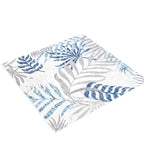 Jonathan Y Amc100A-5Sq Tropics Palm Leaves Indoor Outdoor Area-Rug Bohemian Floral Easy-Cleaning High Traffic Bedroom Kitchen Backyard Patio Porch Non Shedding, 5 Ft Square, Gray/Blue