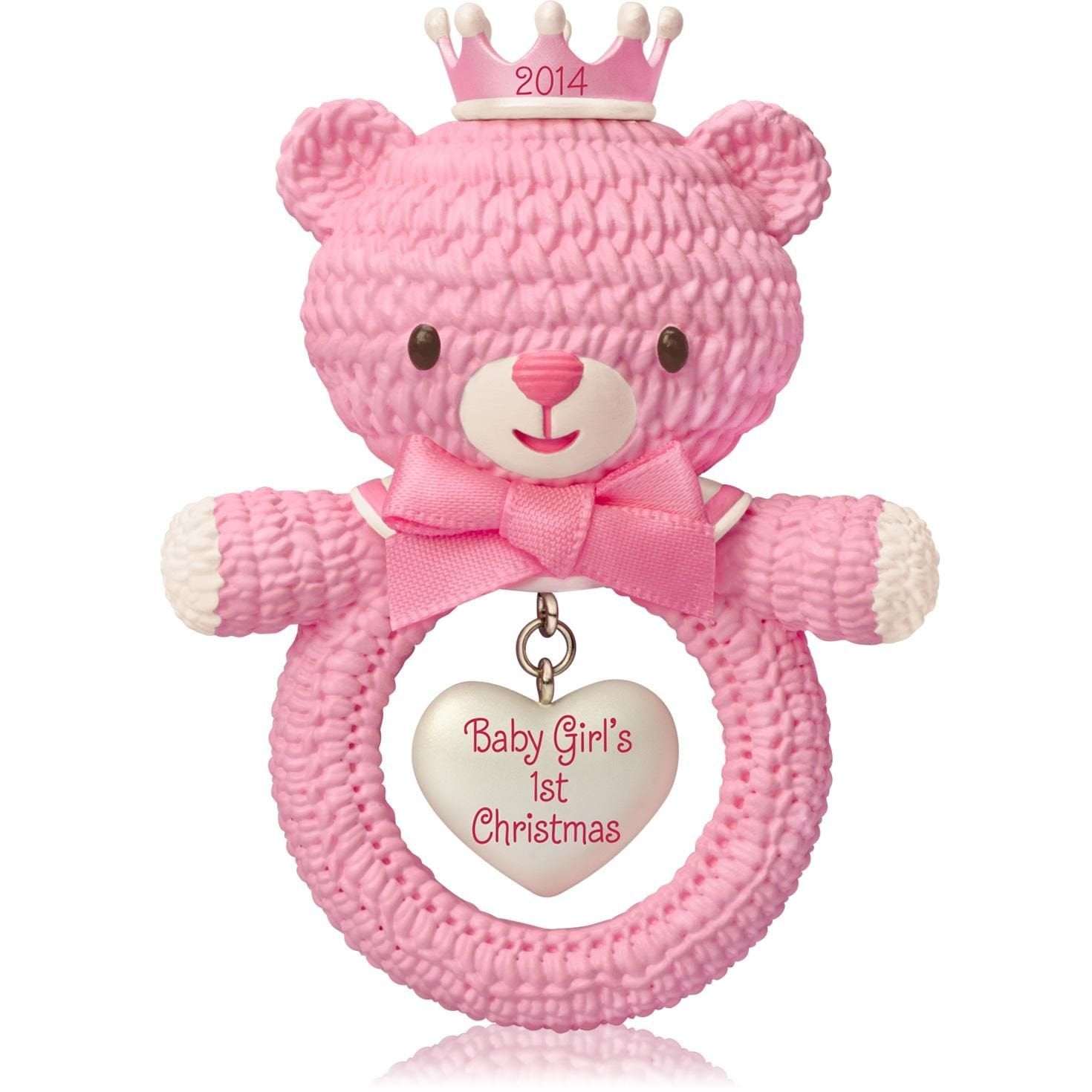 Hallmark Keepsake Ornament Baby Girls First Christmas 2014