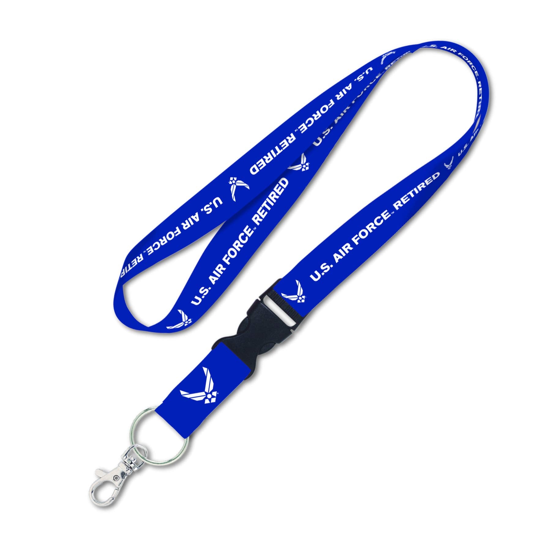 U.S. Air Force Retired Breakaway Lanyard With Metal Lobster Claw Hook