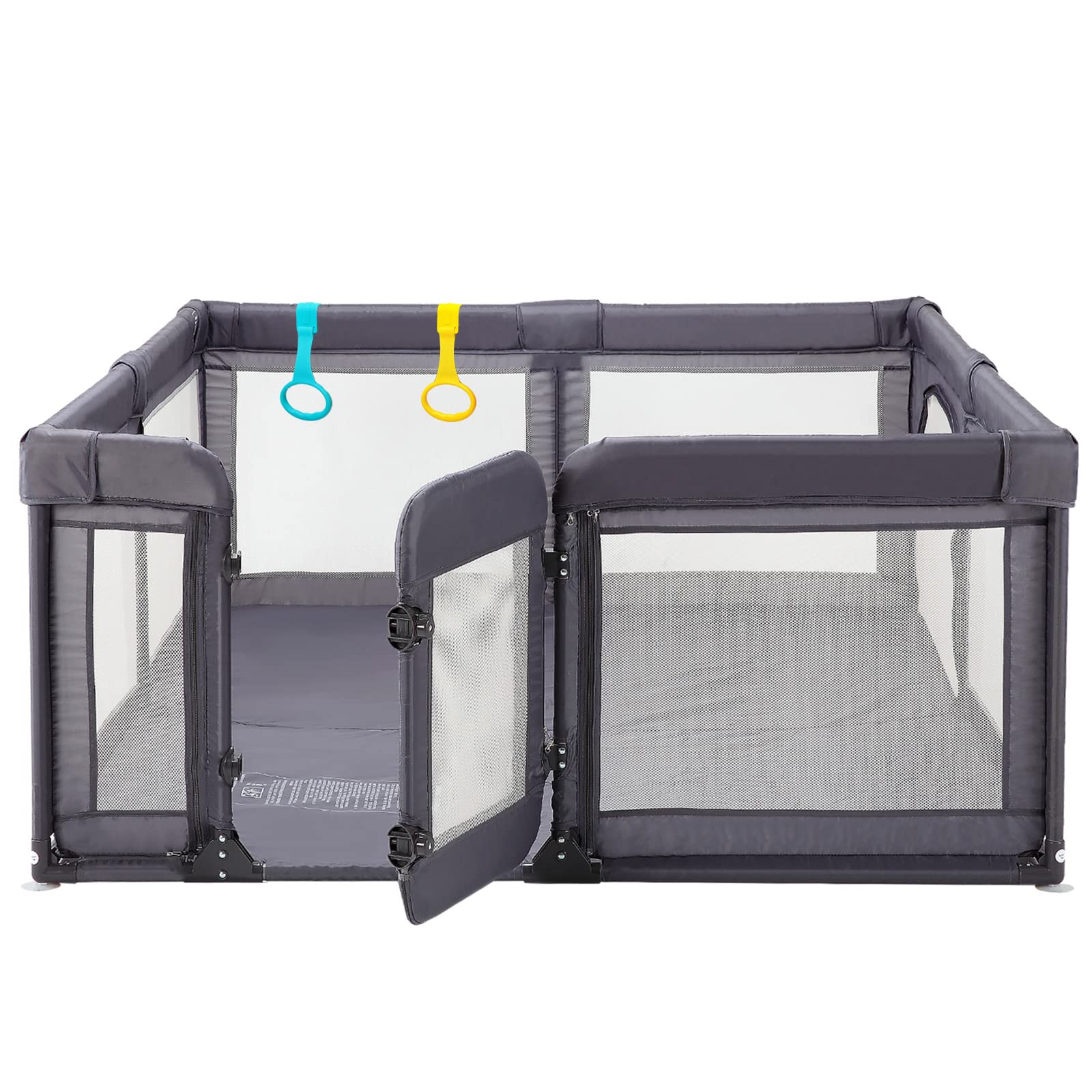 Baby Playpen,Extra Large Playpen for Babies and Toddlers, Sturdy Play Pen Play Yard with Safety Gate,79   x59   Baby Play Pen(De