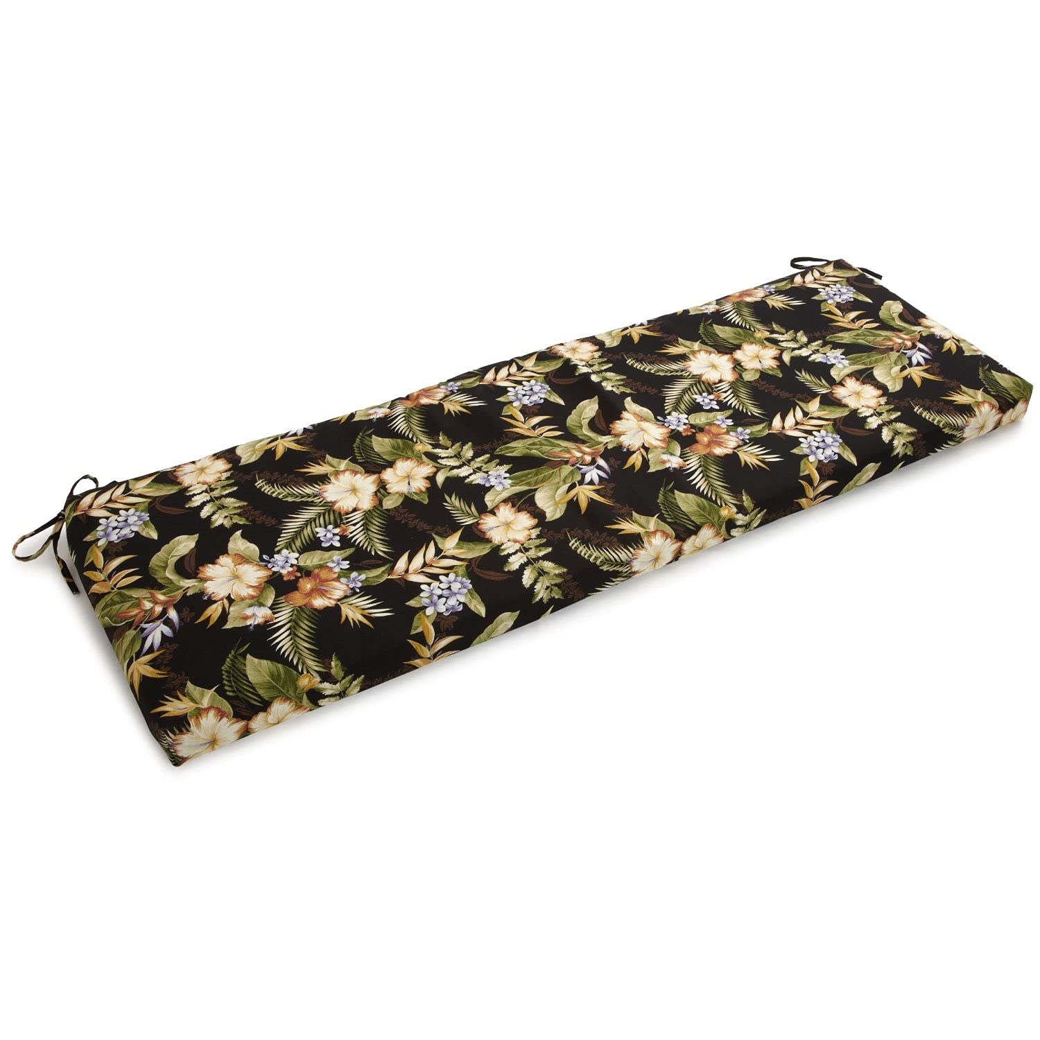 Blazing Needles Outdoor Bench Cushion, 1 Count (Pack Of 1), Freeport Ebony