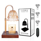 Honvinor Candle Warmer Lamp, Candle Warmer Lamp Adjustable Height, Candle Warmer Light with Timer & Dimmer, Compatible with Jar 