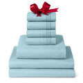 Mellanni Split King Sheet Set - 7-Piece Iconic Collection Bedding, (Including 4 Pillowcases), 16-Inch Deep Pocket, Easy Care, Ex