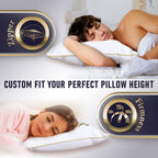 Royal Therapy 4-Pack King Memory Foam Pillow, Adjustable Shredded Pillow For Neck & Shoulder Pain Relief, Support For Back, Stom
