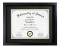 CORE ART 11x14 Diploma Frame Display Certificates 8.5 x 11 with Mat or 11 x 14 without Mat, College Degree Frame with Real Glass
