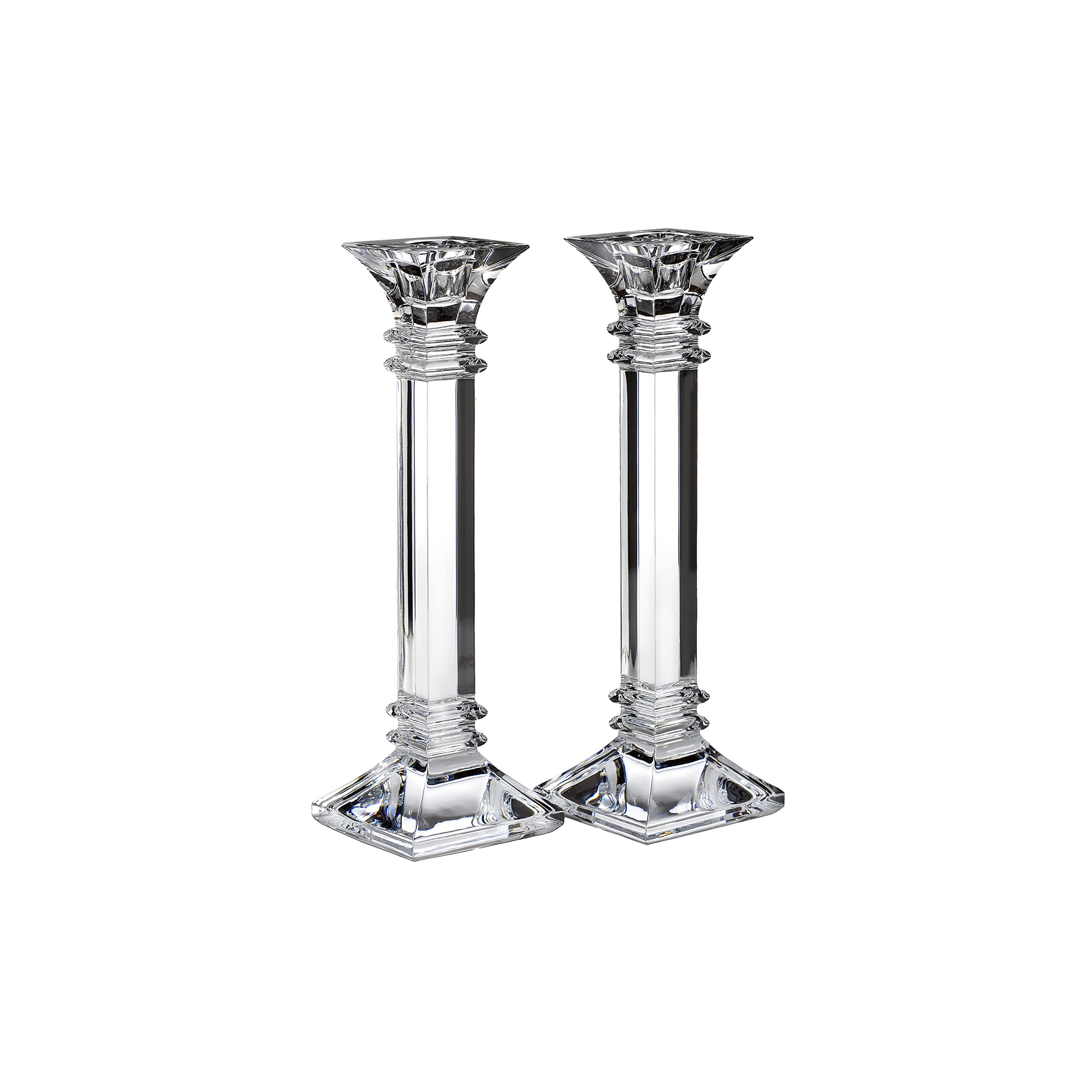Marquis by Waterford Treviso Pair Candlestick, 10, Clear