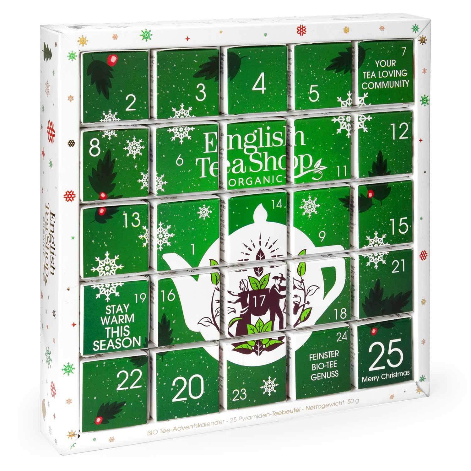 English Tea Shop - Tea Advent Calendar (Green Puzzle 25 boxes)
