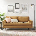 Modway Eei-3764-Cog Valour Performance Velvet Sofa, Cognac