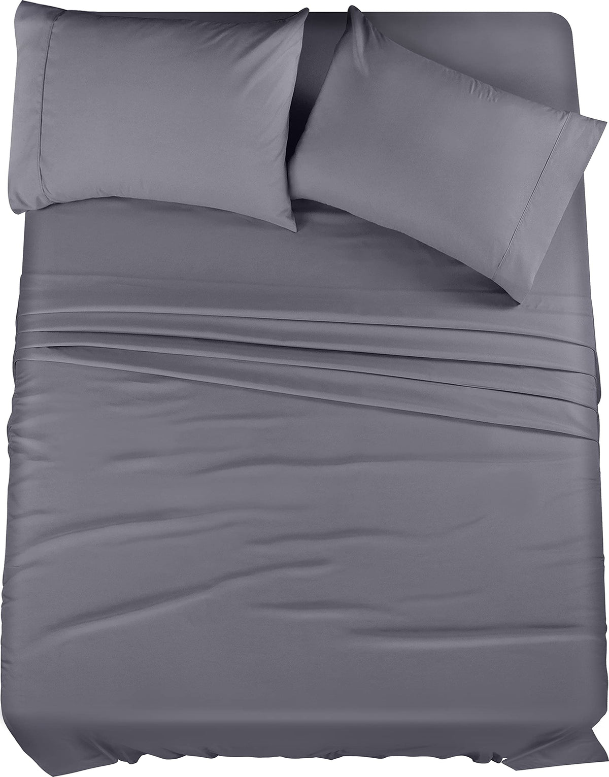 Utopia Bedding Full Bed Sheets Set - 4 Piece Bedding - Brushed Microfiber - Shrinkage And Fade Resistant - Easy Care (Full, Grey