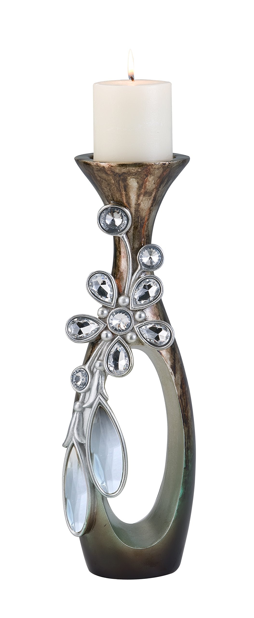 Ok Lighting Ok-4257-C2 Belleria Candleholder With Out Candle, 5" By 19.5" By 19.5"