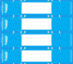 Tabbies 9-5/8 X 2 Inches File Pocket Handles, Light Blue/White, 48 Per Pack (Tab68806), Light Blue, White