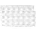 Gorilla Grip Patented Bath Tub Shower Mat, 2 Pack, 35x16 Washable Bathtub Floor Mats, Suction Cups and Drain Holes to Keep Tubs 