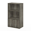 Furinno Jaya Kitchen Storage Shelf with Cabinet, French Oak Grey