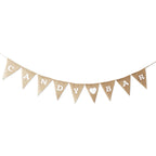 Lwr Crafts Burlap Bunting Banner Triangle Heart Candy Bar