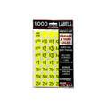 Sunburst Systems 7036 1000 Ct Pre-Priced Labels - Yellow