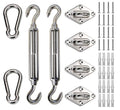 Love Story Hardware Kit 6 Inches 316 Stainless Steel For Rectangle And Square Sun Shade Sail Installation