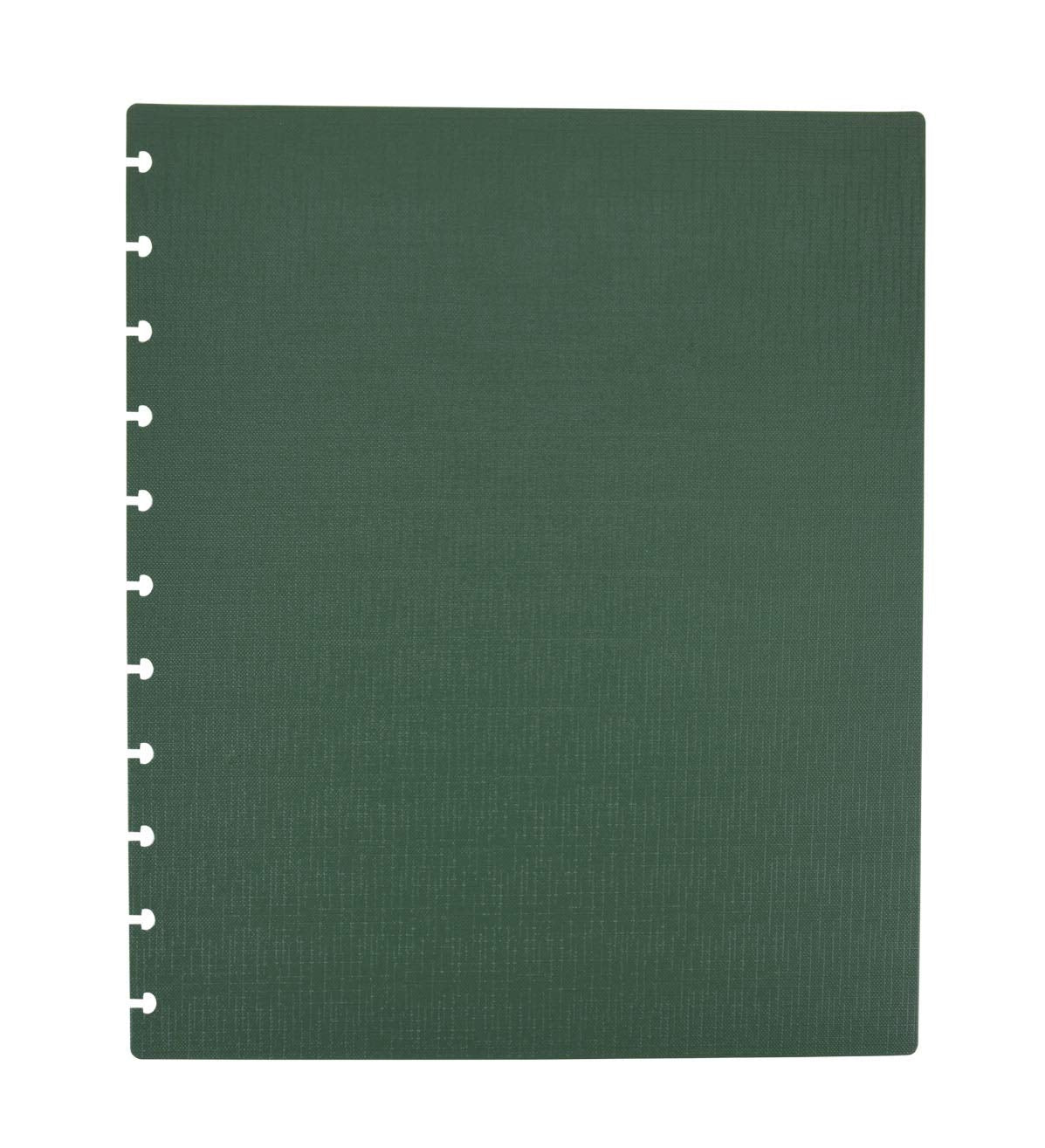 Talia Discbound Notebooks, Planner, Customizable, (Green Olive W/Green Olive Discs, Junior (5.5In X 8.5In))